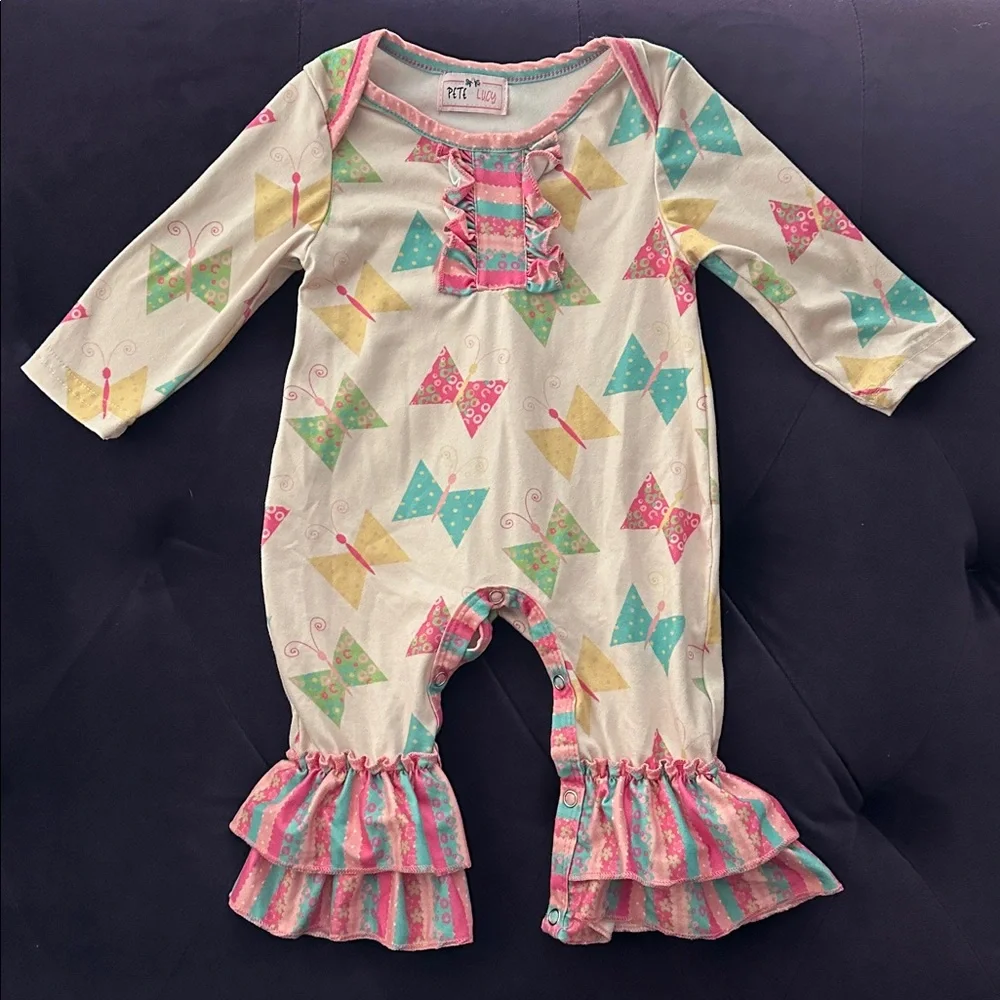 Eye + Lucy Butterfly Baby Romper - Picture 1 of 4